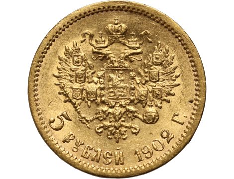 4992. Rosja, Mikołaj II, 5 rubli 1902 (AR) - 2