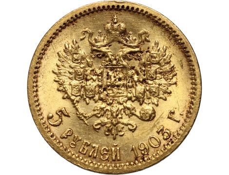 4993. Rosja, Mikołaj II, 5 rubli 1903 (AR) - 2