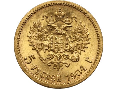 4994. Rosja, Mikołaj II, 5 rubli 1904 (AR) - 2
