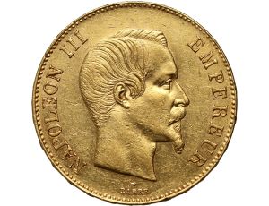 Francja, Napoleon III, 100 franków 1858 A, Paryż