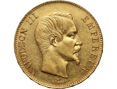 4999. Francja, Napoleon III, 100 franków 1858 A, Paryż