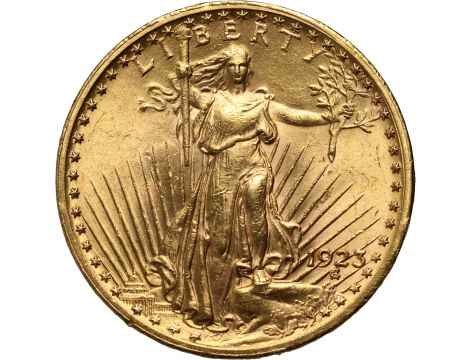 5000. USA, 20 dolarów 1923, Filadelfia, Saint-Gaudens