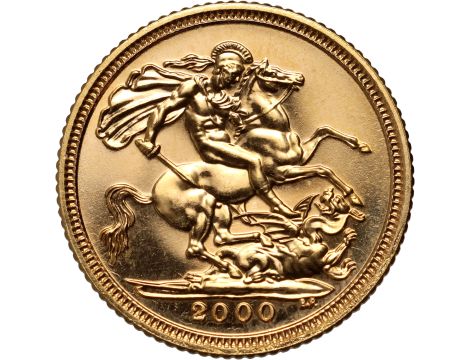 5002. Wielka Brytania, Elżbieta II, 1/2 suwerena 2000