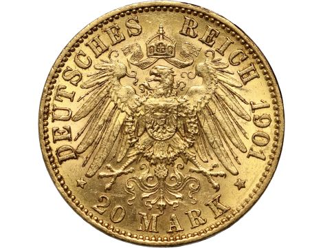 5005. Niemcy, Prusy, Wilhelm II, 20 marek 1901 A, Berlin - 2