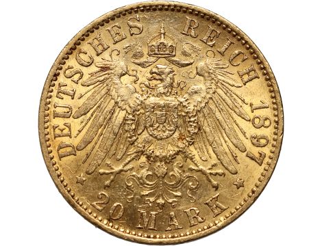 5007. Niemcy, Prusy, Wilhelm II, 20 marek 1897 A, Berlin - 2