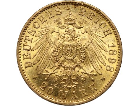 5008. Niemcy, Prusy, Wilhelm II, 20 marek 1898 A, Berlin - 2