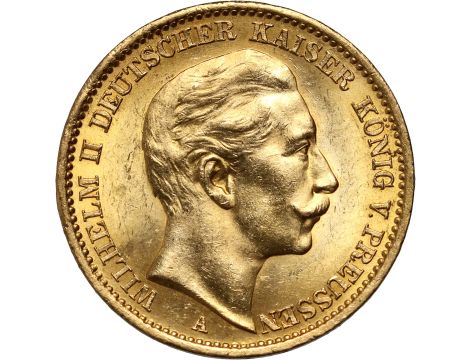 5010. Niemcy, Prusy, Wilhelm II, 20 marek 1910 A, Berlin