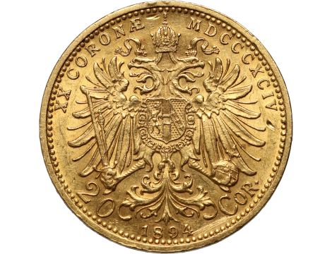 5011. Austria, Franciszek Józef I, 20 koron 1894 - 2
