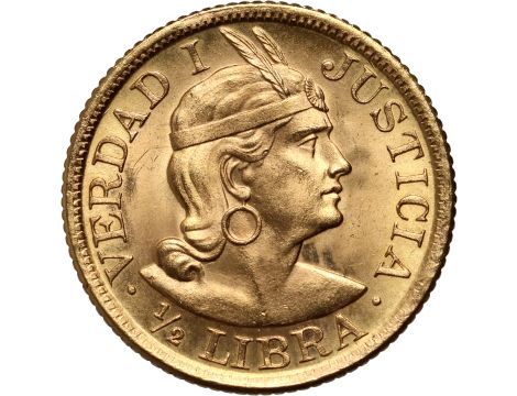 5012. Peru, 1/2 libra 1964