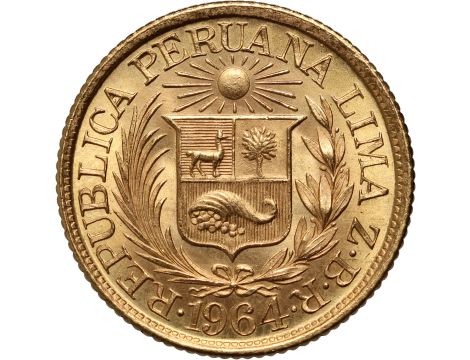 5012. Peru, 1/2 libra 1964 - 2