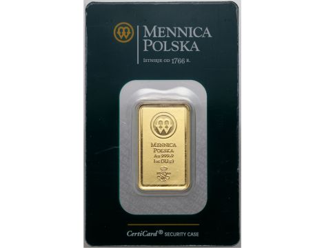 5014. Sztabka złota 1 oz Mennica Polska