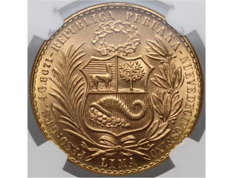5019. Peru, 100 soli 1966, NGC MS65 - 3