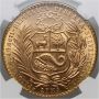 5019. Peru, 100 soli 1966, NGC MS65 - 4