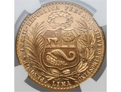 5020. Peru, 100 soli 1967, NGC MS64 - 3