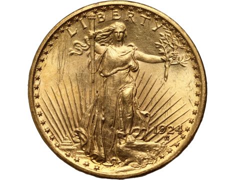 5026. USA, 20 dolarów 1924, Filadelfia, Saint-Gaudens