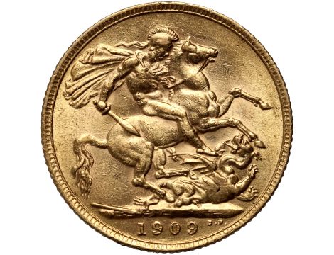 5038. Wielka Brytania, Edward VII, suweren 1909, Londyn - 2