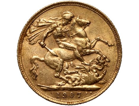 5039. Wielka Brytania, Edward VII, suweren 1907, Londyn - 2