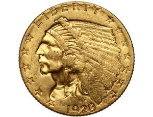5048. USA, 2,5 dolara 1928, Filadelfia, Indianin