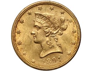 5050. USA, 10 dolarów 1894, Filadelfia, Liberty