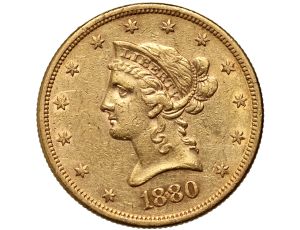 5051. USA, 10 dolarów 1880 S, San Francisco, Liberty