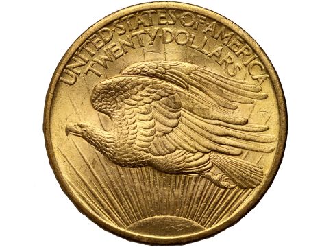 5056. USA, 20 dolarów 1908, Filadelfia, Saint-Gaudens, bez motta - 2