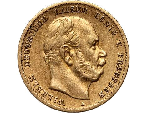 5070. Niemcy, Prusy, Wilhelm I, 10 marek 1873 A, Berlin