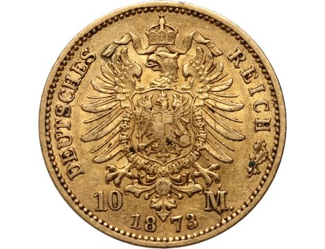 5070. Niemcy, Prusy, Wilhelm I, 10 marek 1873 A, Berlin - 2