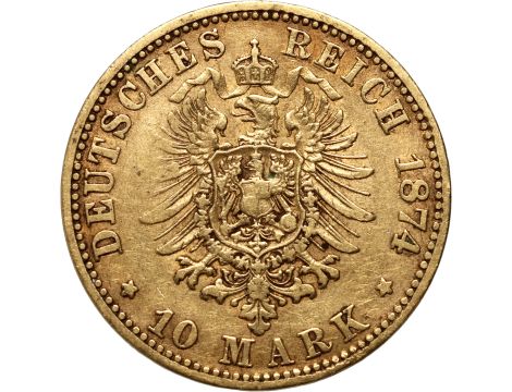 5071. Niemcy, Prusy, Wilhelm I, 10 marek 1874 A, Berlin - 2