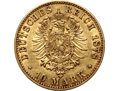 5073. Niemcy, Prusy, Wilhelm I, 10 marek 1878 A, Berlin - 2