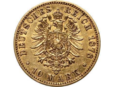 5074. Niemcy, Prusy, Wilhelm I, 10 marek 1878 A, Berlin - 2