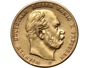 5075. Niemcy, Prusy, Wilhelm I, 10 marek 1873 C, Frankfurt