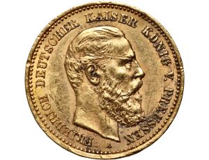 5076. Niemcy, Prusy, Fryderyk III, 10 marek 1888 A, Berlin