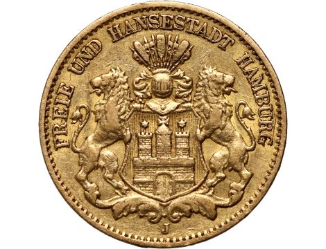 5079. Niemcy, Hamburg, 10 marek 1878 J
