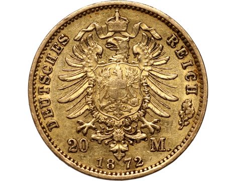 5080. Niemcy, Prusy, Wilhelm I, 20 marek 1872 A, Berlin - 2