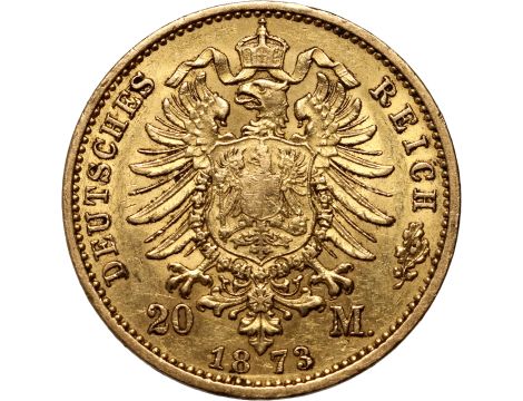 5082. Niemcy, Prusy, Wilhelm I, 20 marek 1873 A, Berlin - 2