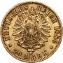 5085. Niemcy, Prusy, Wilhelm I, 20 marek 1886 A, Berlin - 3