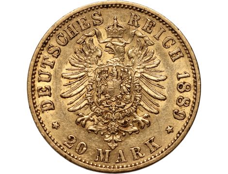 5086. Niemcy, Prusy, Wilhelm II, 20 marek 1889 A, Berlin - 2