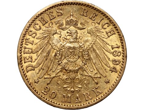 5088. Niemcy, Prusy, Wilhelm II, 20 marek 1894 A, Berlin - 2