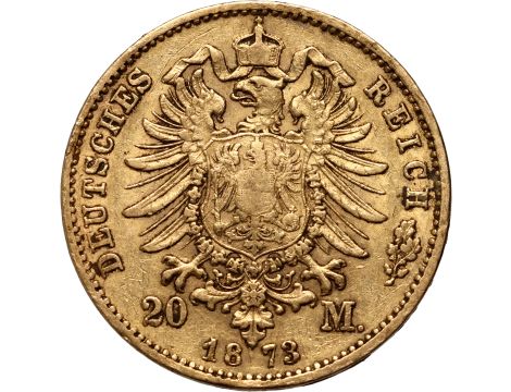 5091. Niemcy, Bawaria, Ludwik II, 20 marek 1873 D, Monachium - 2