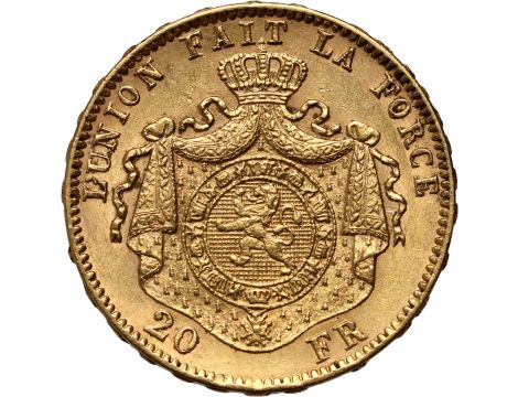 5099. Belgia, Leopold II, 20 franków 1878 - 2