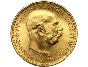 5100. Austria, Franciszek Józef I, 20 koron 1915, Nowe bicie