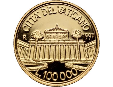 5105. Watykan, Jan Paweł II, 100000 lirów 1997