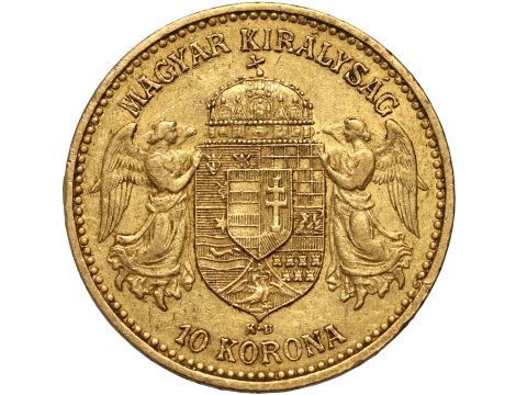 5112. Węgry, Franciszek Józef I, 10 koron 1892 KB, Kremnica - 2