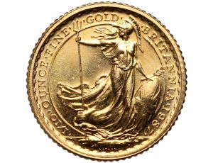 5127. Wielka Brytania, 10 funtów 1987, Britannia, 1/10 uncji złota - pierwszy rocznik