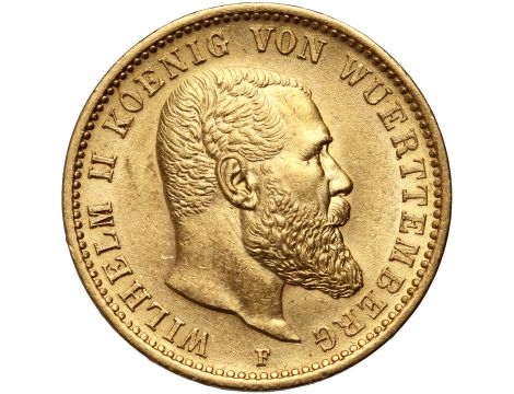 5145. Niemcy, Wirtembergia, Wilhelm II, 20 marek 1905 F, Stuttgart