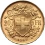 5147. Szwajcaria, 20 franków 1947, Helvetia Vreneli - 3