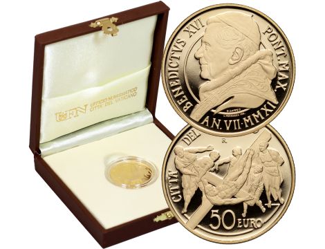 5155. Watykan, Benedykt XVI, 50 euro 2011, Ukrzyżowanie św. Piotra
