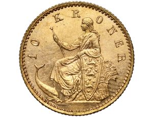 5158. Dania, Chrystian IX, 10 koron 1900