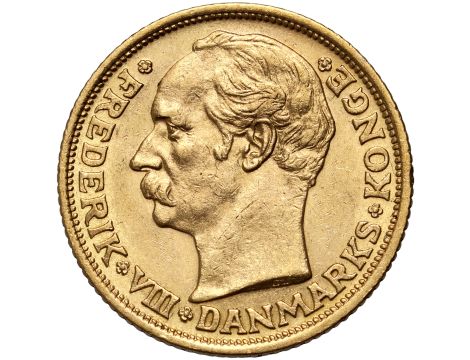 5159. Dania, Fryderyk VIII, 10 koron 1909
