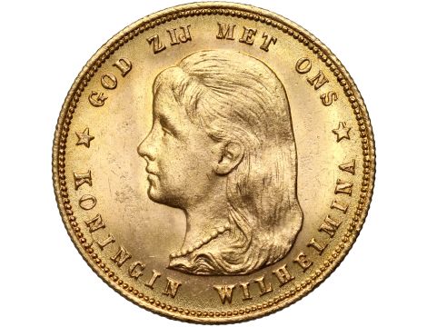 5166. Holandia, Wilhelmina, 10 guldenów 1897
